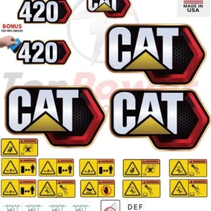 Fits Caterpillar 420 Backhoe Loader Next Generation Decal Kit