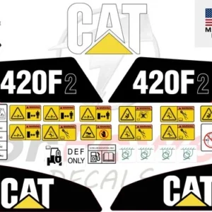 Fits Caterpillar 420F2 Backhoe Loader Decal Kit