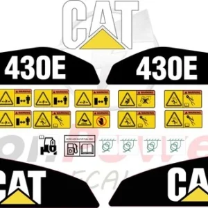 Fits Caterpillar 430E Backhoe Loader Decal Kit
