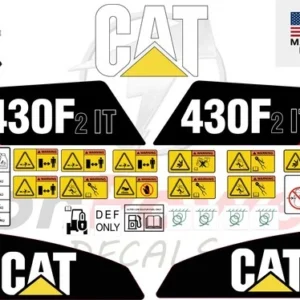 Fits Caterpillar 430F2 IT Backhoe Loader Sticker and Decal Kit