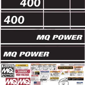 Fits Multiquip Generator WhisperWatt Decals DCA 400 Replacement Sticker Set