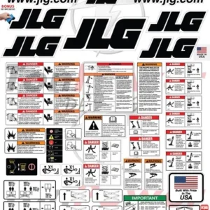 JLG 2646E2 Scissor Lift Sticker and Decal Kit