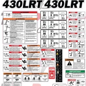 Fits JLG 420LRT Scissor Lift Sticker and Decal Kit