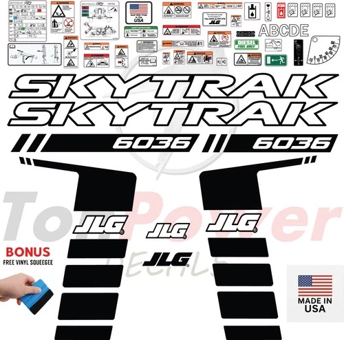 JLG 6036 Telehandler Sticker and Decal Kit
