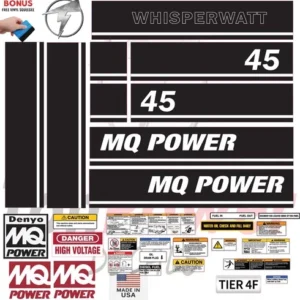 Multiquip DCA-45 KVA Generator Sticker and Decal Kit