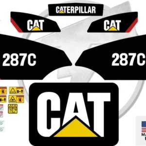 Caterpillar 287C Skid Steer Sticker and Decal Kit