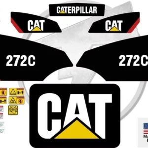 Fits Caterpillar 272C Skid Steer Sticker and Decal Kit