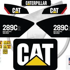 Fits Caterpillar 289C2 Skid Steer Sticker and Decal Kit – High Flow