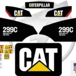 caterpillar-299c-skid-steer-sticker-and-decal-kit-high-flow-two-speed