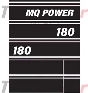 Multiquip 180 Generator Sticker and Decal Kit