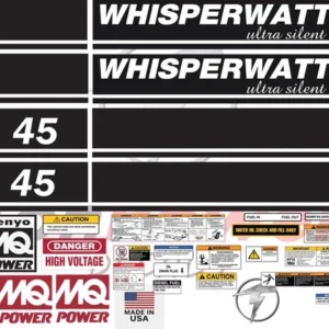 Multiquip 45 Sticker and Decal Kit - Super Silent