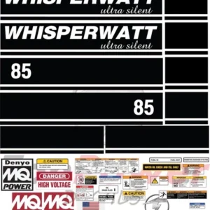 Multiquip 85 Sticker and Decal Kit -Super Silent