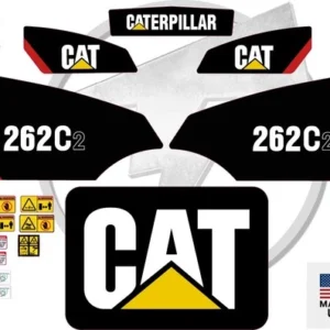 Fits Caterpillar 262C2 Skid Steer Sticker and Decal Kit
