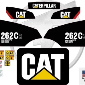 Fits Caterpillar 262C2 High Flow XPS Two Speed Skid Steer Sticker and Decal Kit