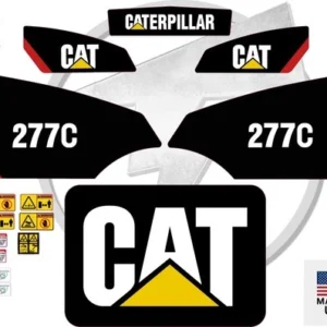 Fits Caterpillar 277C Skid Steer Sticker and Decal Kit