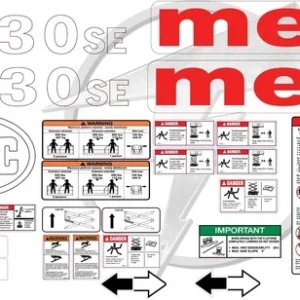 Fits MEC 1330-SE Scissor Lift Sticker and Decal Kit