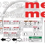 Fits MEC 1930-SE Decal Kit Scissor Lift Stickers