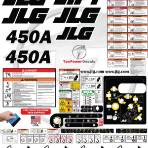 Fits JLG 450A Scissor Lift Sticker and Decal Kit