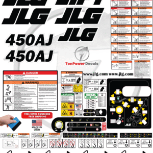 Fits JLG 450AJ Scissor Lift Sticker and Decal Kit