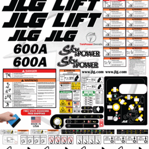 Fits JLG 600A Scissor Lift Sticker and Decal Kit