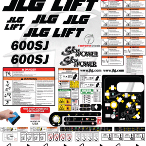 Fits JLG 600SJ Scissor Lift Sticker and Decal Kit