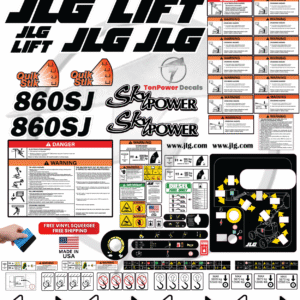 Fits JLG 860SJ Boom Lift Sticker and Decal Kit