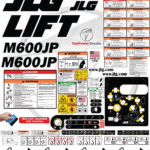 Fits JLG M600JP Decal Kit Boom Lift Stickers