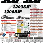 Fits JLG 1200SJP Decal Kit Boom Lift Stickers