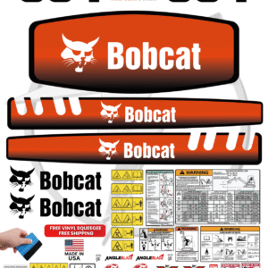 Fits Bobcat 334 Mini Excavator Sticker and Decal Kit