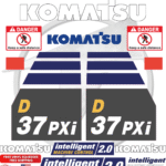 Fits Komatsu 37PXI Decal Kit Dozer Stickers