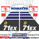 Fits Komatsu 71EX Decal Kit Dozer Stickers