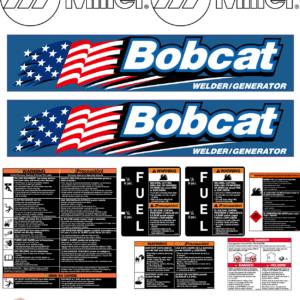 Fits Bobcat Miller Decal Kit Generator Stickers