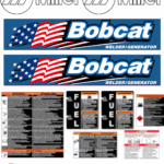 Fits Miller Bobcat Full Decal kit Generator Welder Stickers