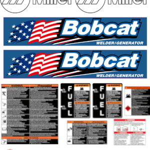Fits Miller Bobcat Full Decal kit Generator Welder Stickers