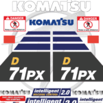 Fits Komatsu 71PX Decal Kit Dozer Stickers
