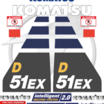 Fits Komatsu 51EX Decal Kit Dozer Stickers