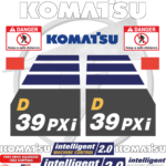 Fits Komatsu 39PXI Decal Kit Dozer Stickers