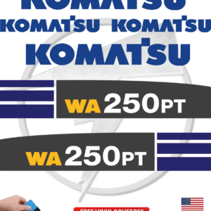 Fits Komatsu WA250PT Decal Kit Wheel Loader Stickers