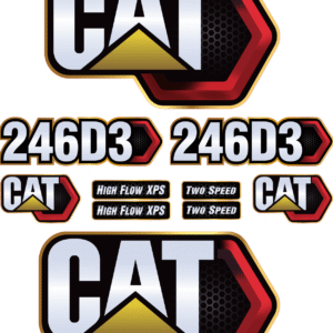 Fits Caterpillar 246D3 Decal Kit Skid Steer Stickers