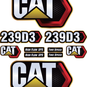 Fits Caterpillar 239D3 Decal Kit Skid Steer Stickers