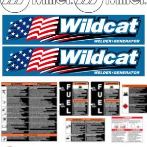 Fits Miller Wildcat Bobcat Full Decal kit Generator Welder Stickers
