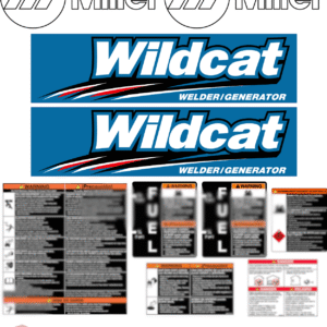 Fits Miller Wildcat Bobcat Full Decal kit Generator Welder Stickers