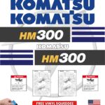 Fits Komatsu HM300 Decal Kit Articulated Dump Truck Stickers