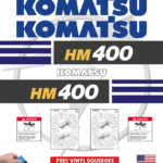 Fits Komatsu HM400 Decal Kit Articulated Dump Truck Stickers