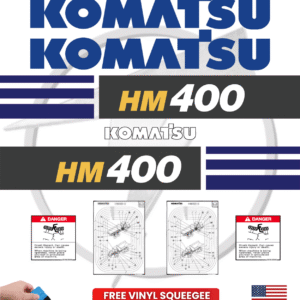 Fits Komatsu HM400 Decal Kit Articulated Dump Truck Stickers
