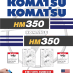 Fits Komatsu HM350 Decal Kit Articulated Dump Truck Stickers