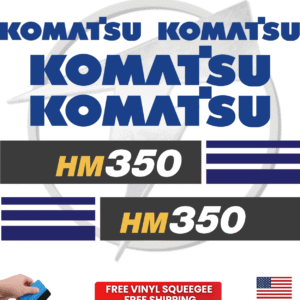 Fits Komatsu HM350 Decal Kit Articulated Dump Truck Stickers