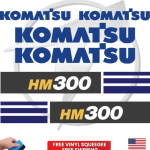 Fits Komatsu HM300 Decal Kit Articulated Dump Truck Stickers