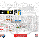 Fits Genie S-40 Decal Kit Boom Lift Stickers