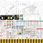 Fits Genie S-40 Decal Kit Boom Lift Stickers